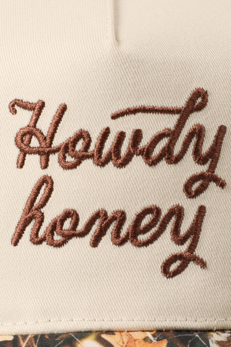 Howdy Honey Embroidered Western Trucker Hat