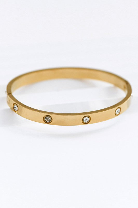 Hinged Bangle Bracelet