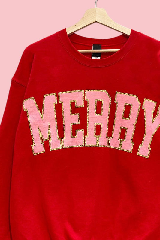 'MERRY' Holiday Sweatshirt