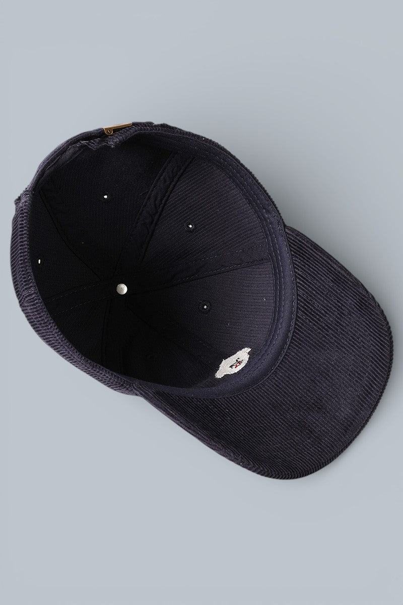 Maltese Embroidered Corduroy Baseball Cap