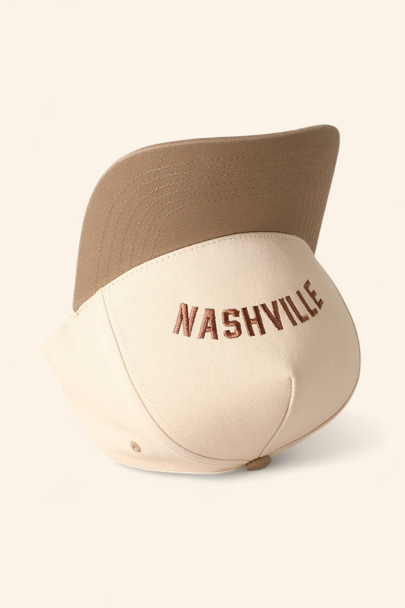 Nashville Embroidered Two-Tone Baseball Cap