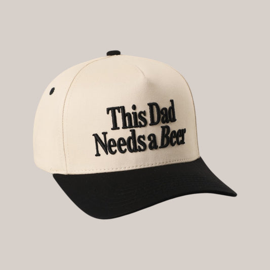 This Dad Needs a Beer Embroidered Snapback Cap