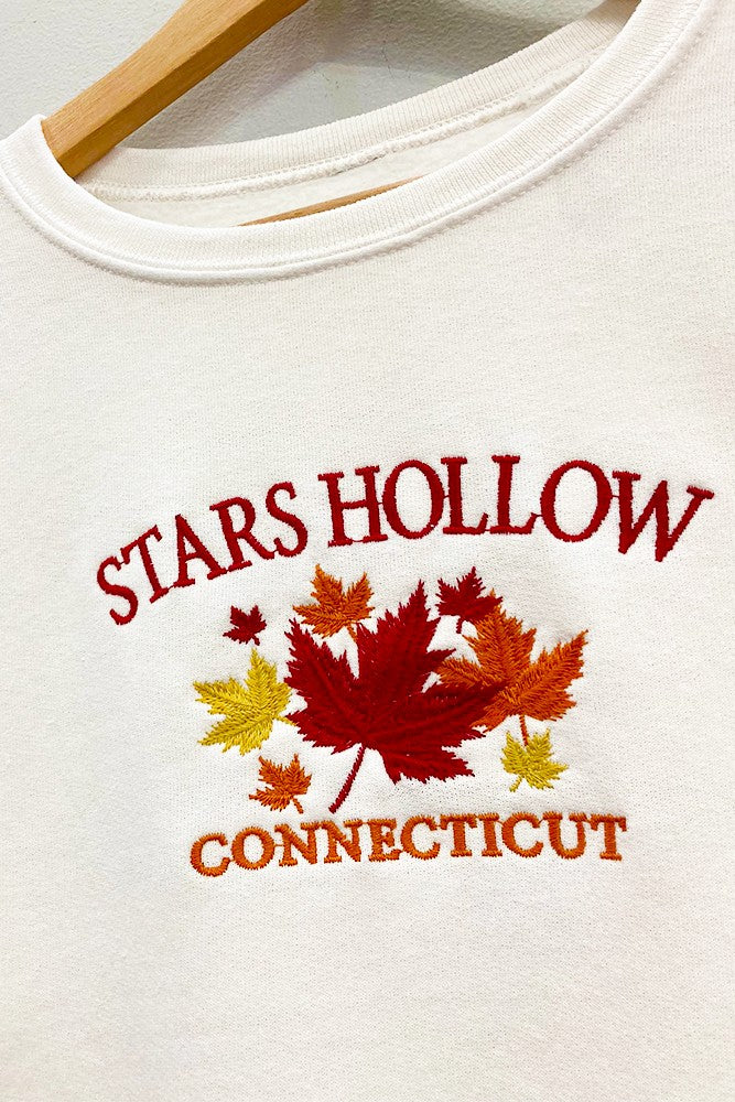 Stars Hollow Embroidered Fall Crewneck Sweatshirt