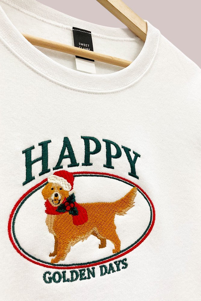 Holiday Golden Retriever Sweatshirt