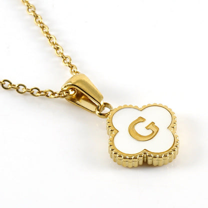 Clover Initial Necklace