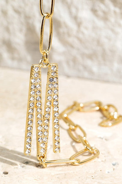 Crystal Initial Letter Bracelet