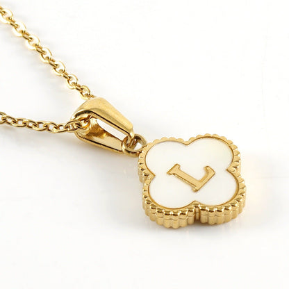 Clover Initial Necklace