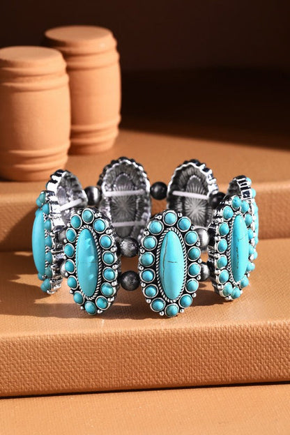 Natural Stone Stretch Bracelet