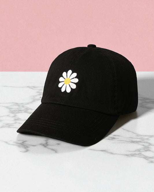 Vintage Floral Daisy Baseball Cap