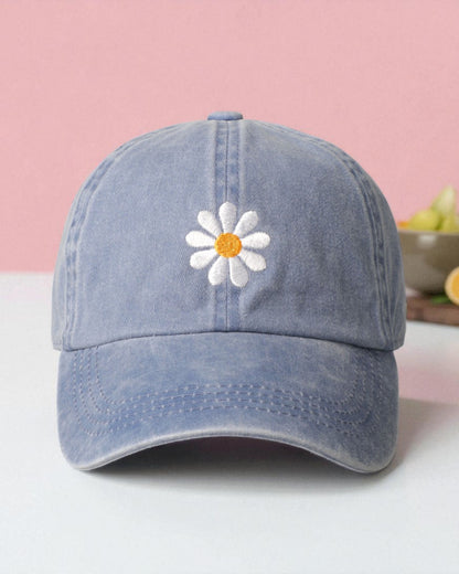 Vintage Floral Daisy Baseball Cap