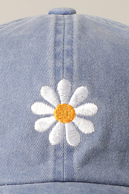 Vintage Floral Daisy Baseball Cap