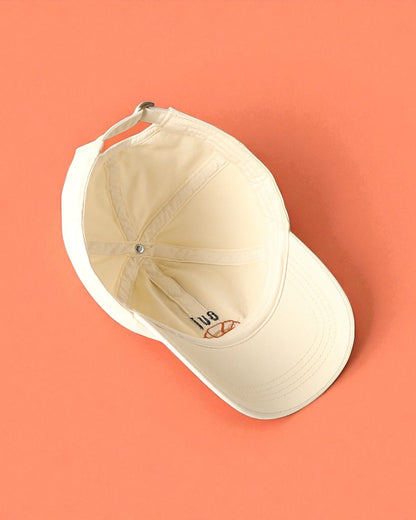 Oui Croissant Embroidered Baseball Cap