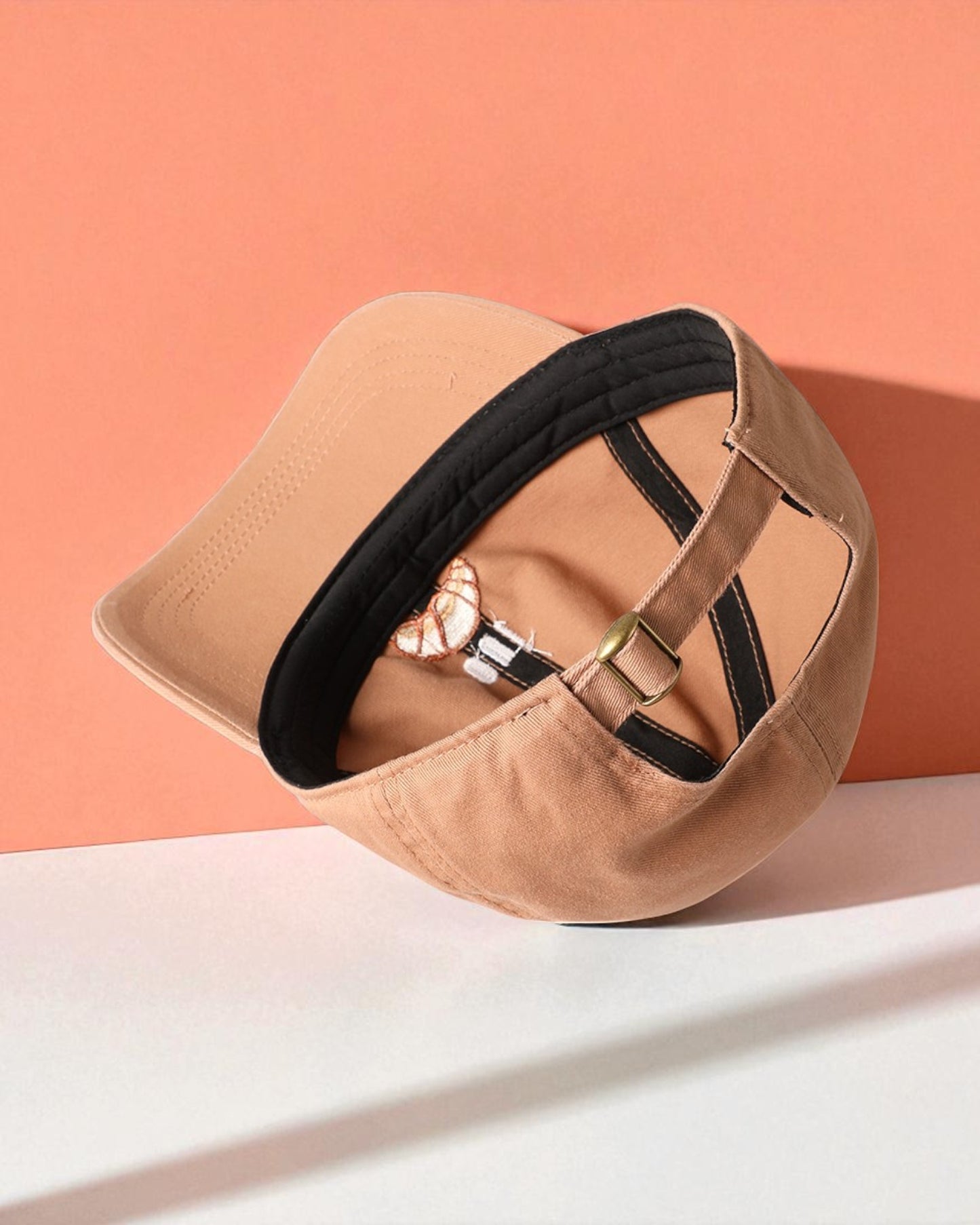 Oui Croissant Embroidered Baseball Cap