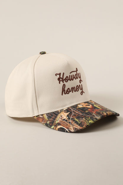 Howdy Honey Embroidered Western Trucker Hat