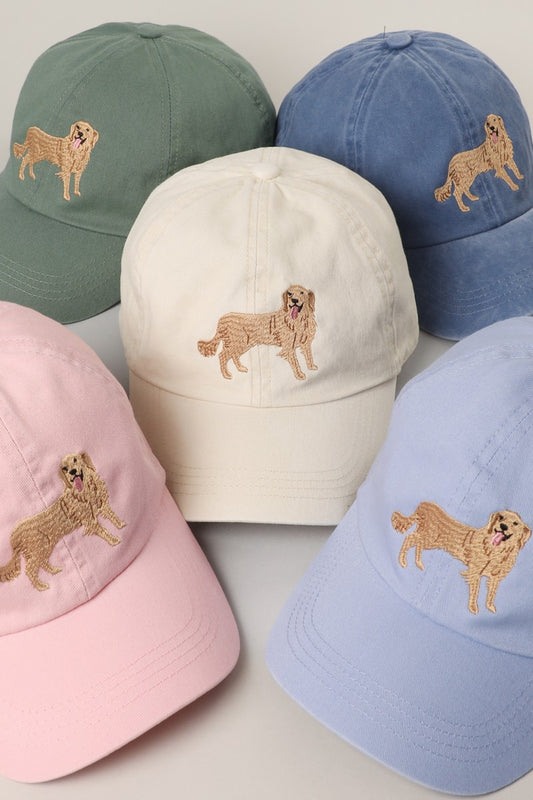 Golden Retriever Embroidered Baseball Cap