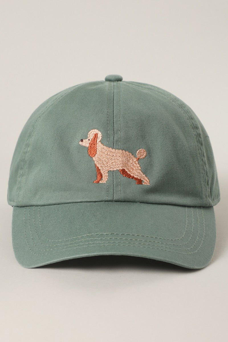 Doodle Dog Embroidered Cotton Dad hat