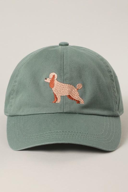 Doodle Dog Embroidered Cotton Dad hat