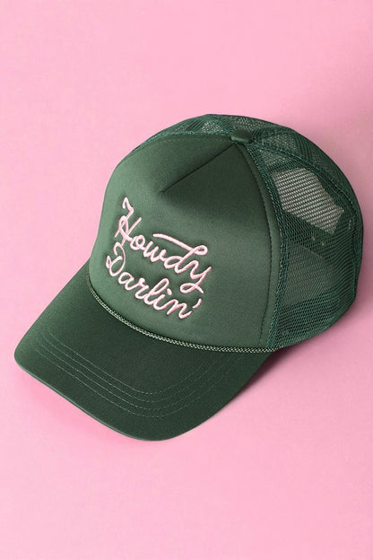 Howdy Darlin Embroidered Trucker Hat