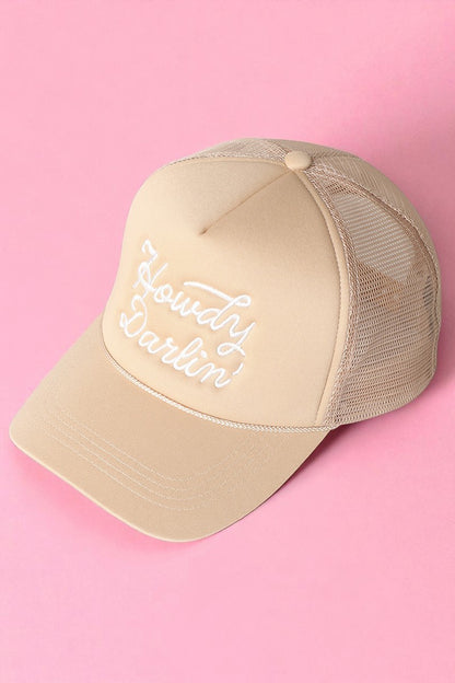 Howdy Darlin Embroidered Trucker Hat