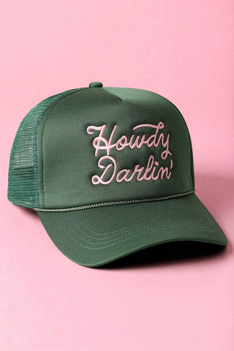 Howdy Darlin Embroidered Trucker Hat