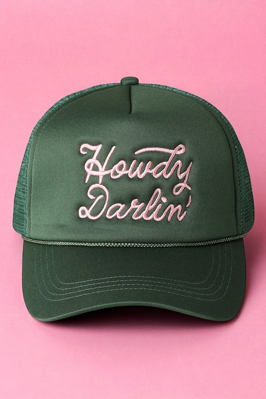 Howdy Darlin Embroidered Trucker Hat