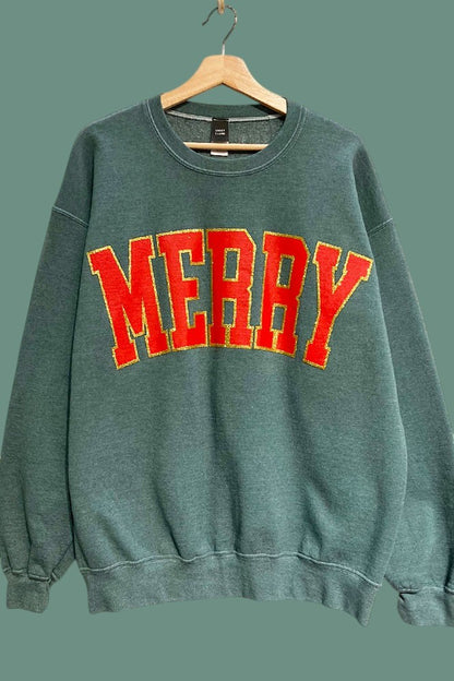 'MERRY' Holiday Sweatshirt