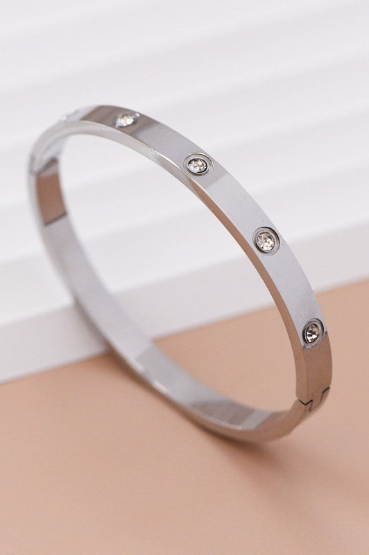 Hinged Bangle Bracelet
