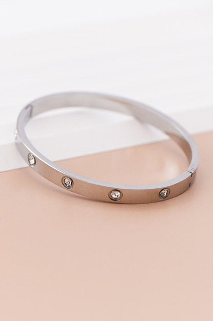 Hinged Bangle Bracelet
