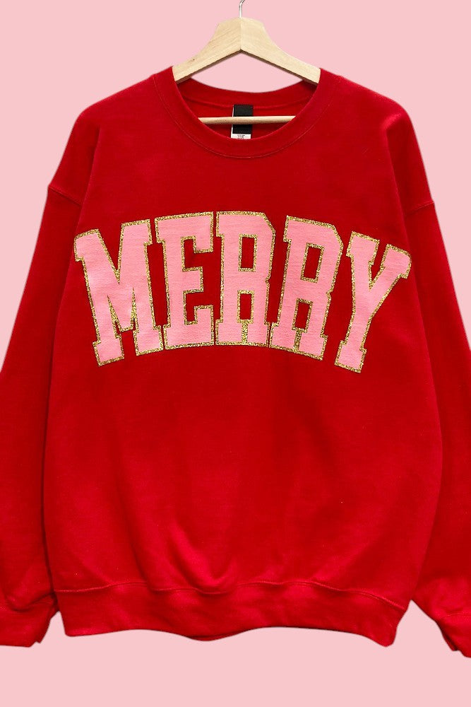 'MERRY' Holiday Sweatshirt