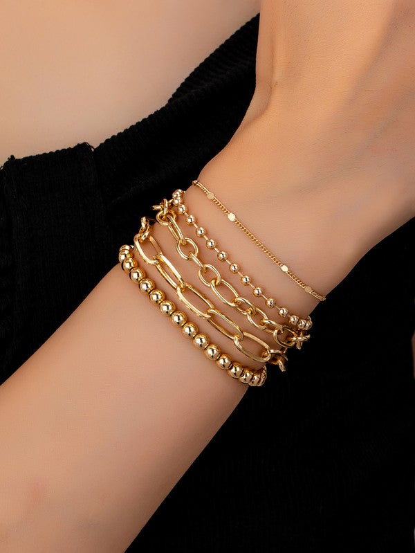 Five Multi Bracelets Set