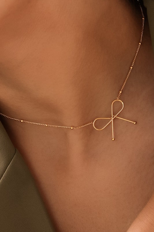 Dainty Bow Necklace