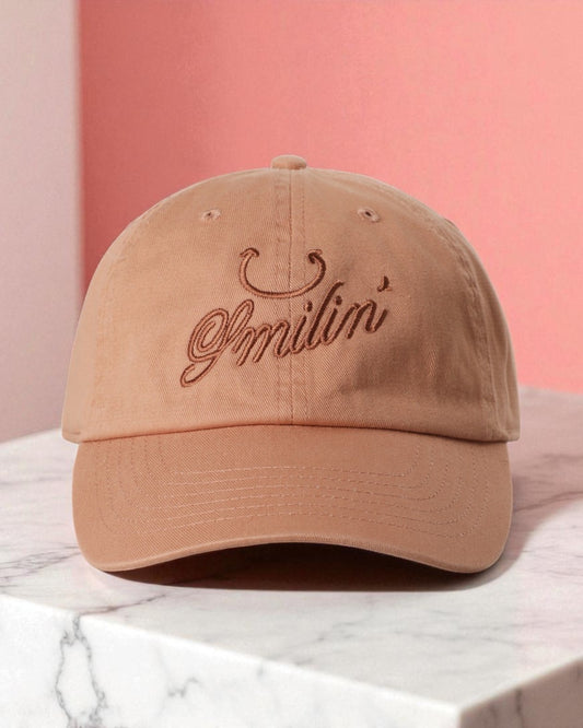 Smilin’ Embroidered Dad Hat