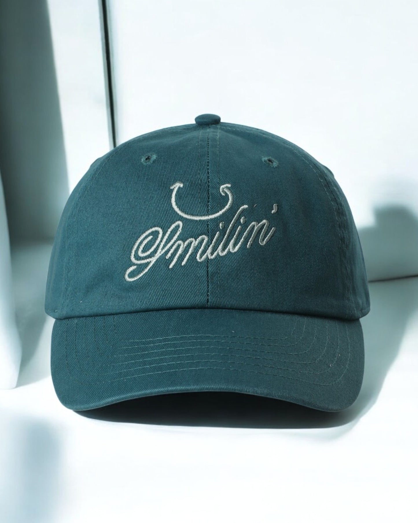Smilin’ Embroidered Dad Hat