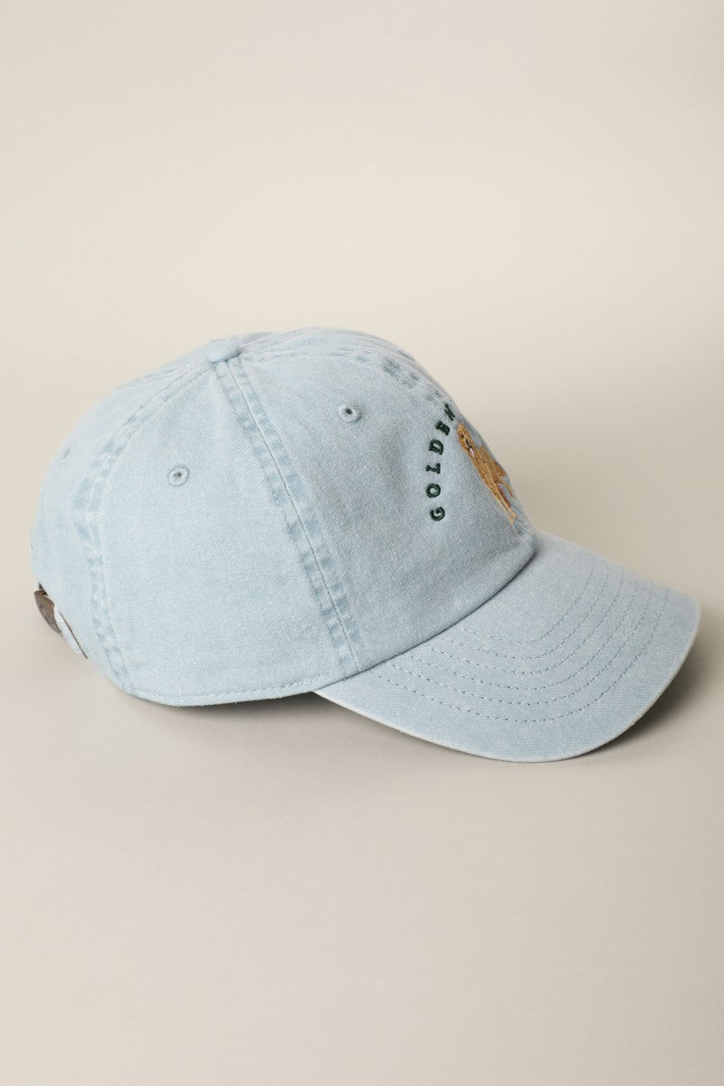 Golden Buddy Embroidered Dog Baseball Cap
