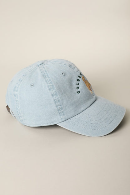 Golden Buddy Embroidered Dog Baseball Cap