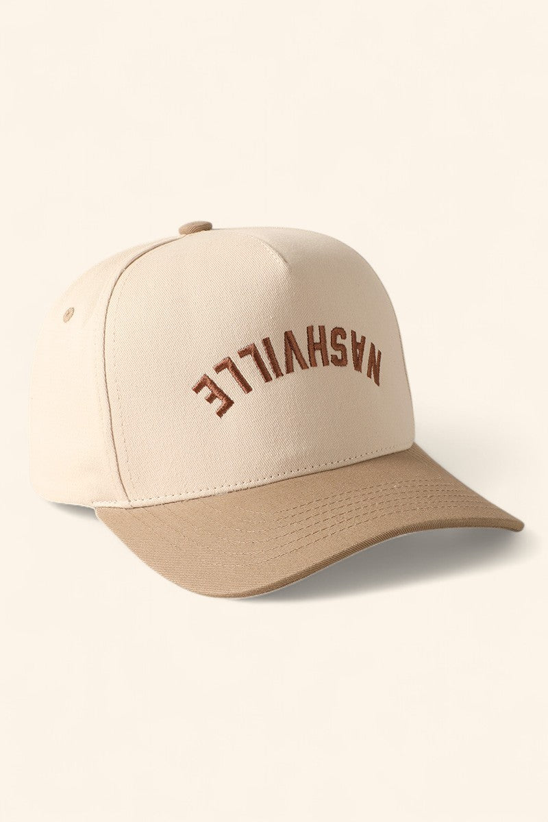 Nashville Embroidered Two-Tone Baseball Cap