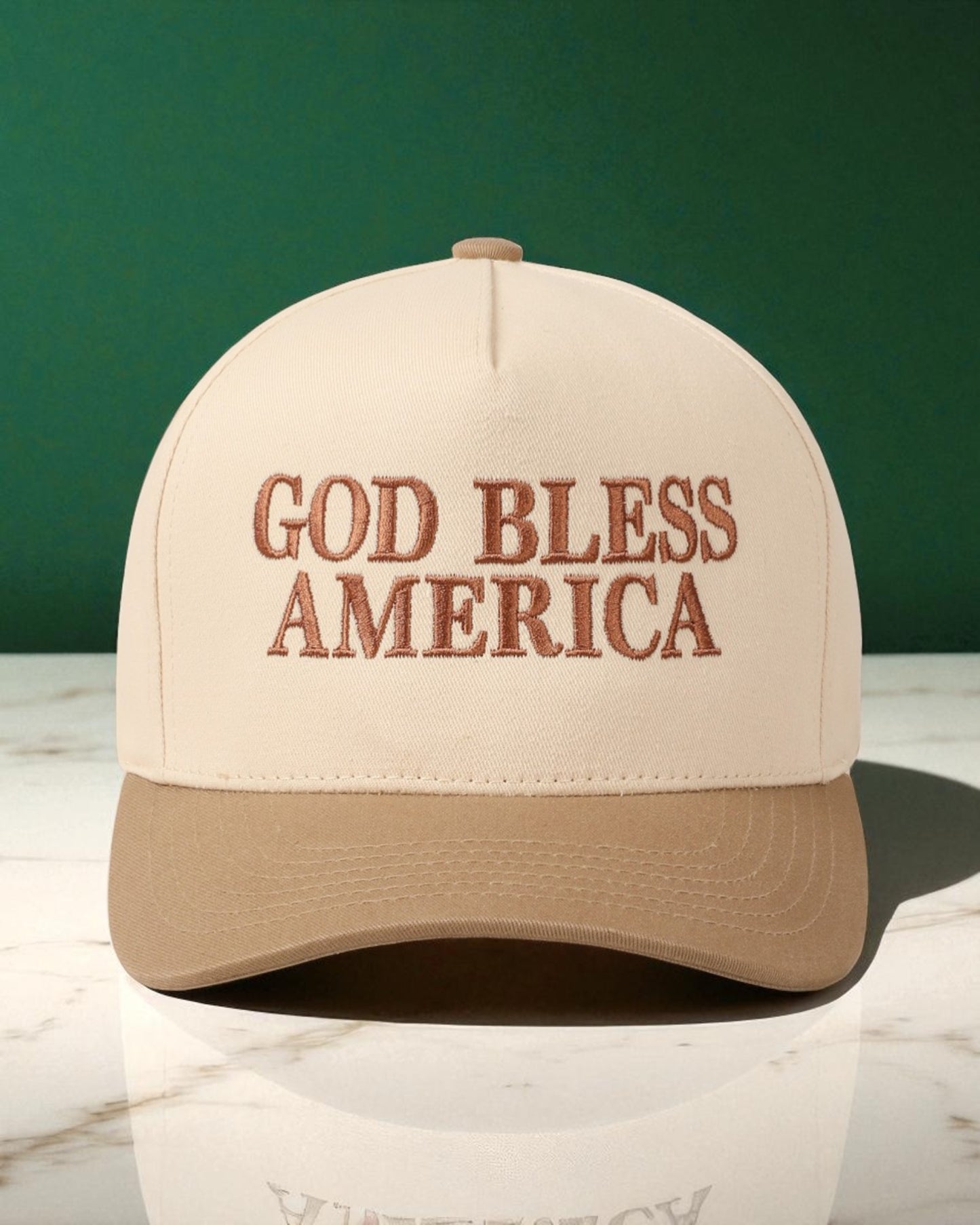 God Bless America Two Tone Cap