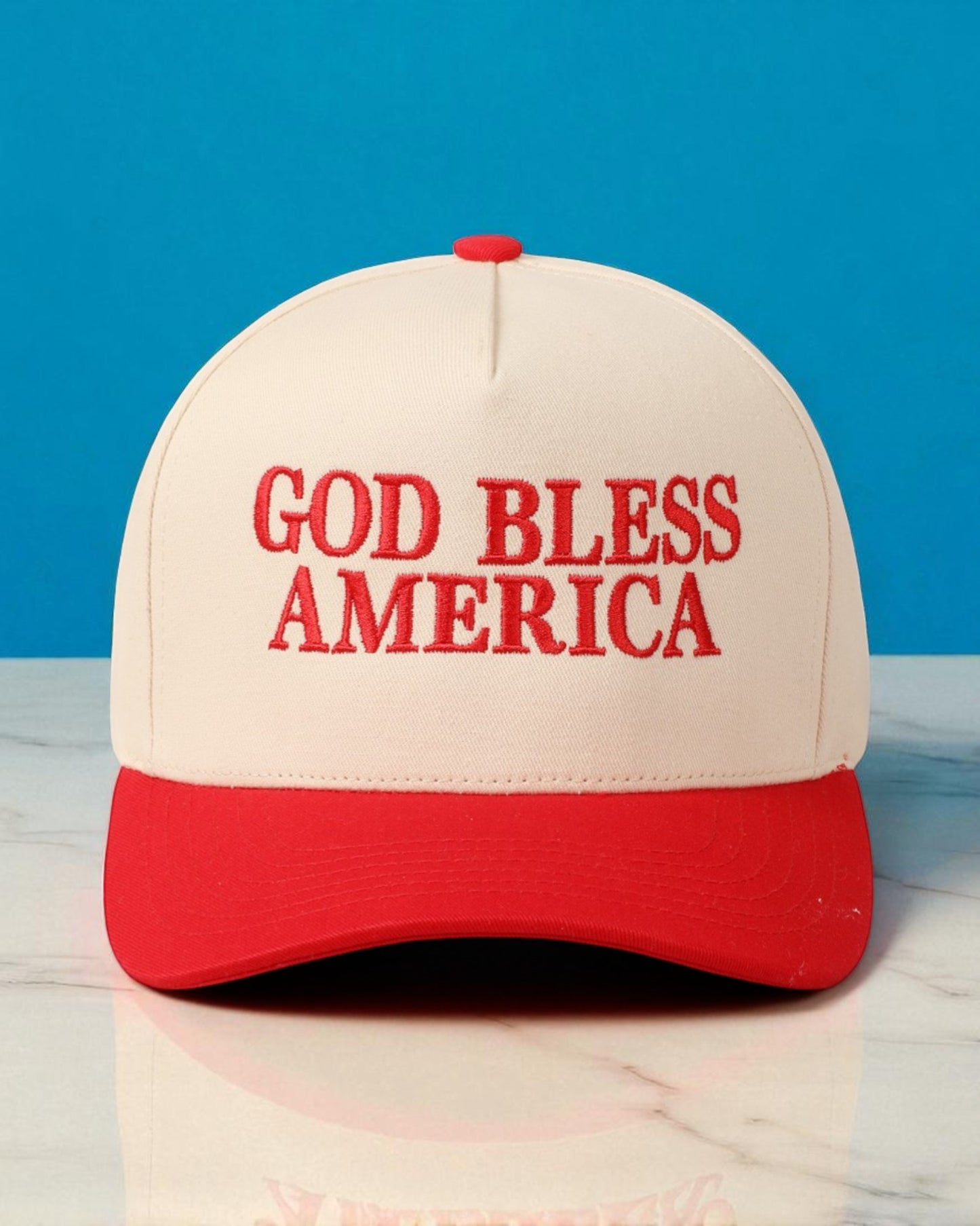 God Bless America Two Tone Cap