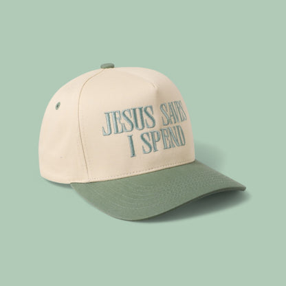 Jesus Save I Spend Embroidery Trucker Hat