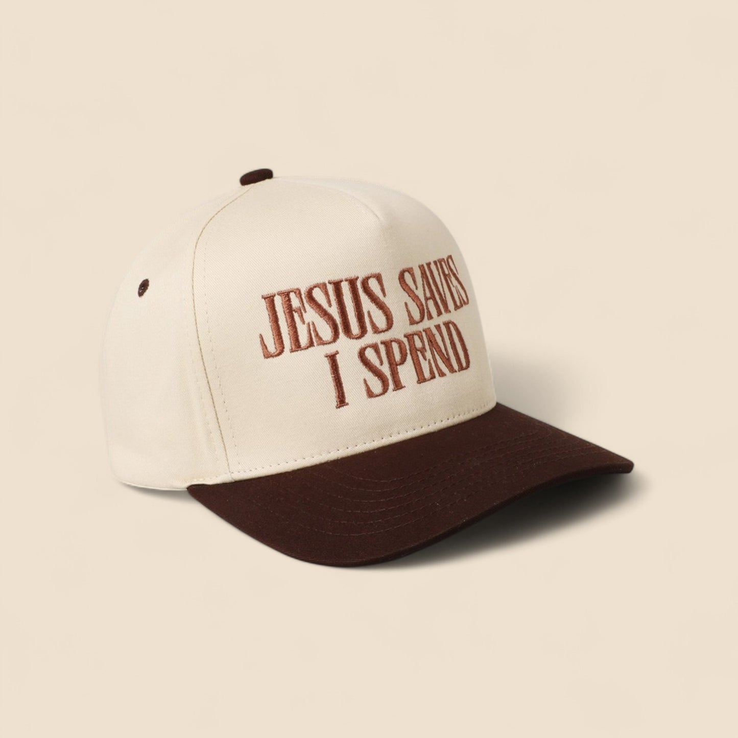 Jesus Save I Spend Embroidery Trucker Hat