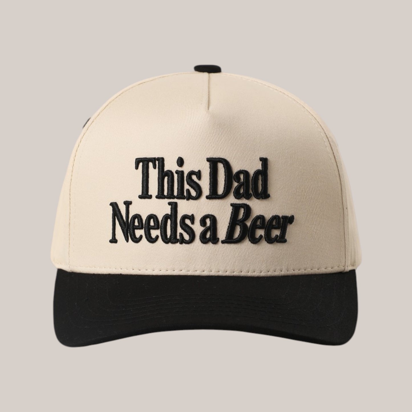 This Dad Needs a Beer Embroidered Snapback Cap