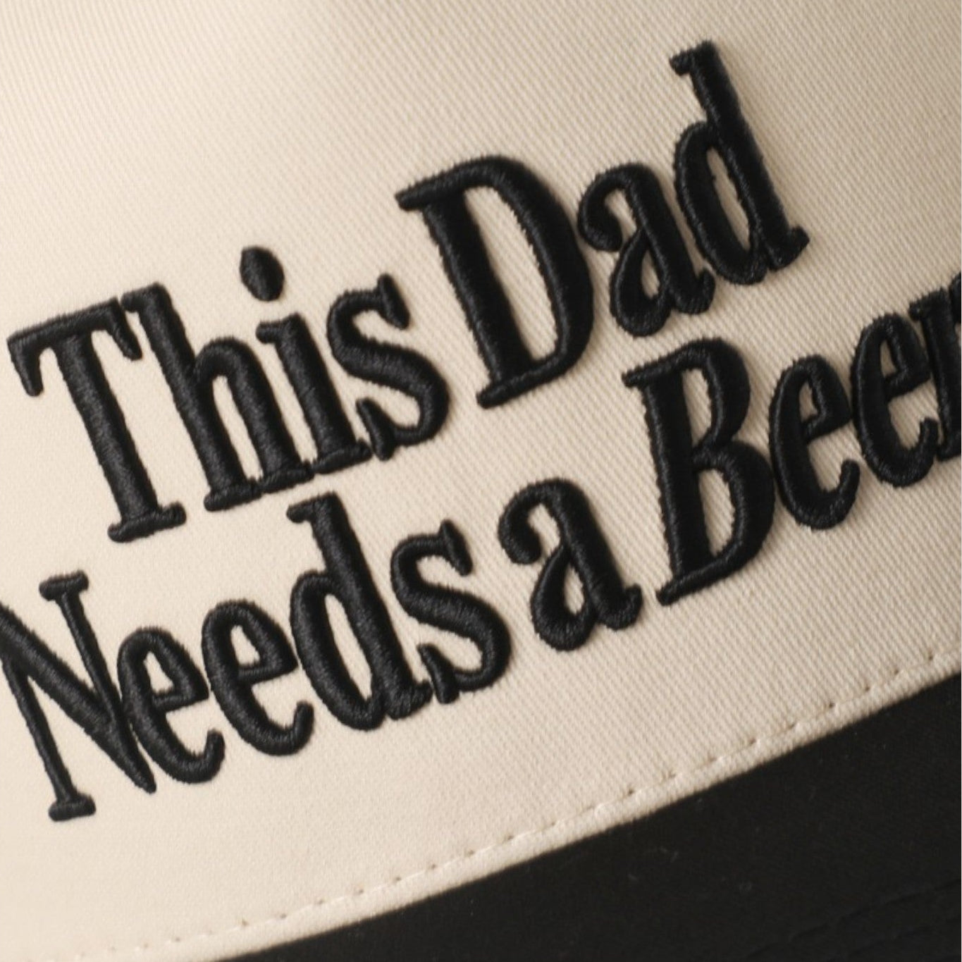 This Dad Needs a Beer Embroidered Snapback Cap