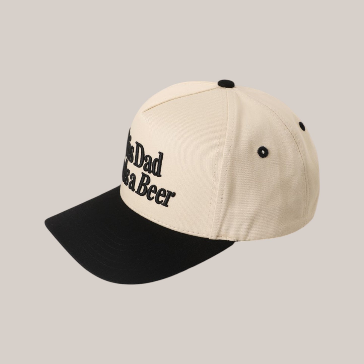 This Dad Needs a Beer Embroidered Snapback Cap