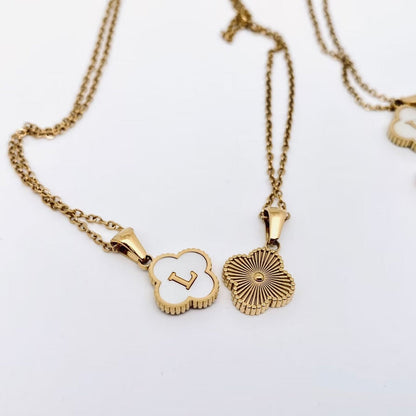 Clover Initial Necklace