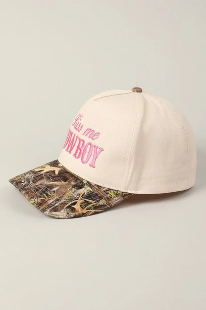 Kiss Me Cowboy Camo Trucker Hat