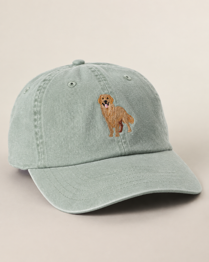Golden Retriever Embroidered Baseball Cap
