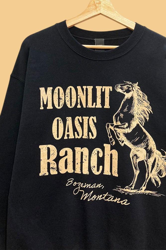 Moonlit Oasis Ranch Oversized Sweatshirt