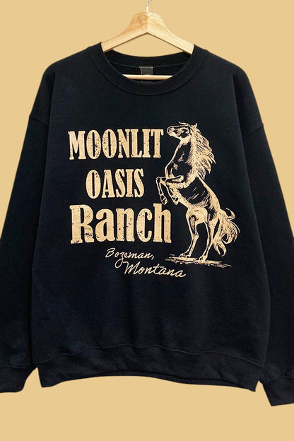 Moonlit Oasis Ranch Oversized Sweatshirt