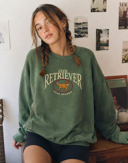 Club Retriever Stay Golden Embroidered Sweatshirt