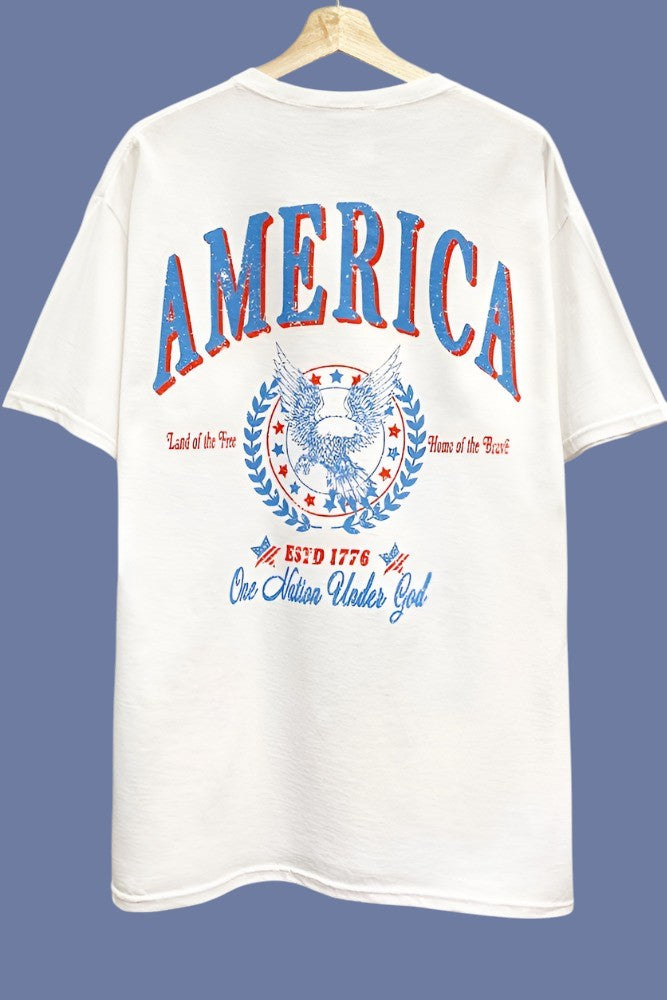 America Eagle Graphic Oversize T-Shirt